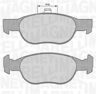 Bremsbelagsatz, Scheibenbremse MAGNETI MARELLI 363916060240