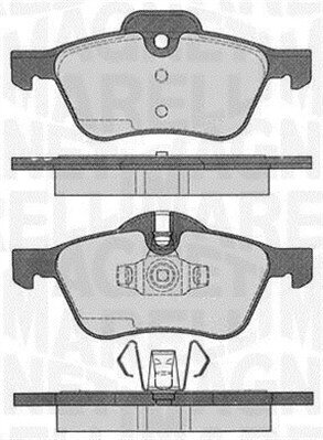 Bremsbelagsatz, Scheibenbremse MAGNETI MARELLI 363916060332