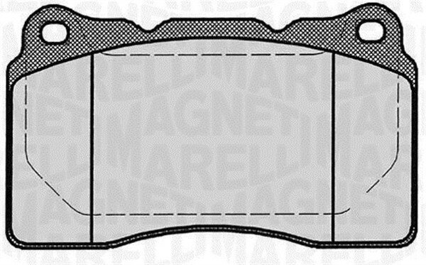 Bremsbelagsatz, Scheibenbremse MAGNETI MARELLI 363916060499