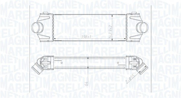 Ladeluftkühler MAGNETI MARELLI 351319204320