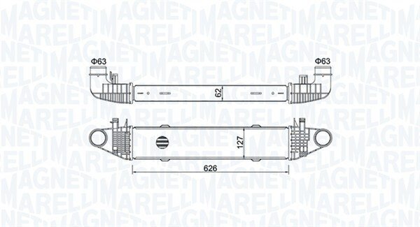 Ladeluftkühler MAGNETI MARELLI 351319204540