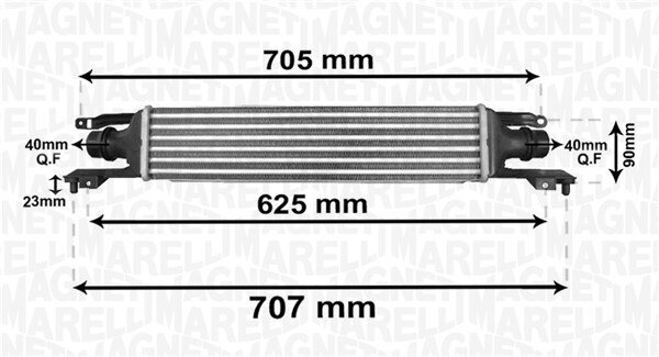 Ladeluftkühler MAGNETI MARELLI 351319204120