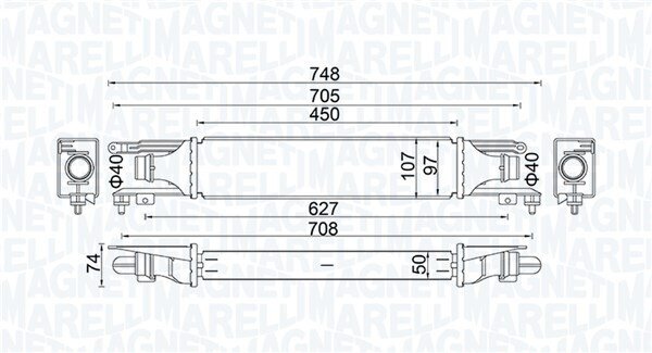 Ladeluftkühler MAGNETI MARELLI 351319204130