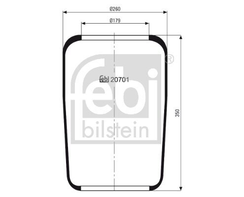 Federbalg, Luftfederung FEBI BILSTEIN 20701