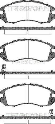 Bremsbelagsatz, Scheibenbremse TRISCAN 8110 68170