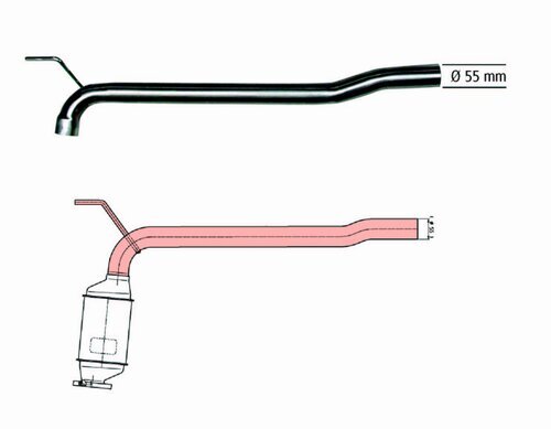 Reparaturrohr, Katalysator HJS 91 11 1503