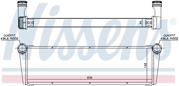 Kühler, Motorkühlung NISSENS 606703