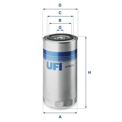 Kraftstofffilter UFI 24.062.00