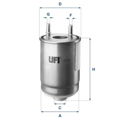 Kraftstofffilter UFI 24.187.00