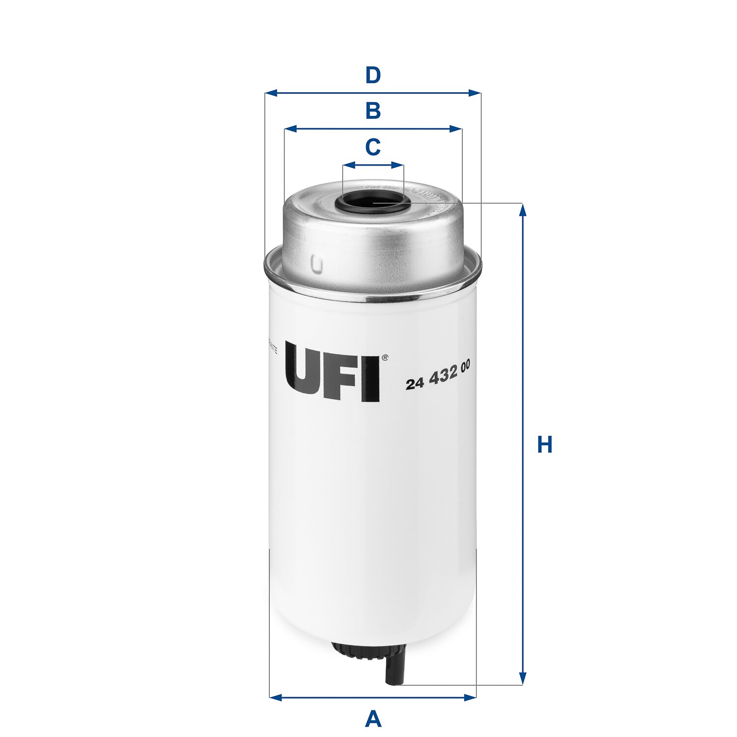 Kraftstofffilter UFI 24.432.00