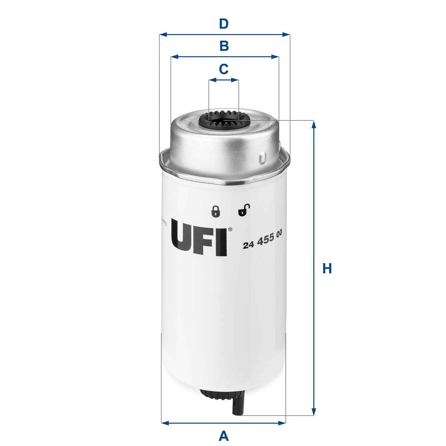 Kraftstofffilter UFI 24.455.00