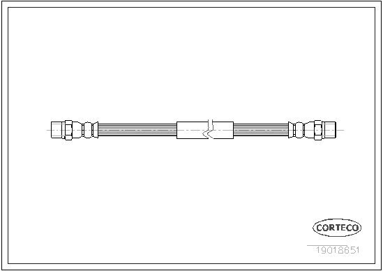 Bremsschlauch CORTECO 19018651