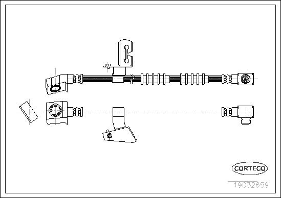Bremsschlauch CORTECO 19032659