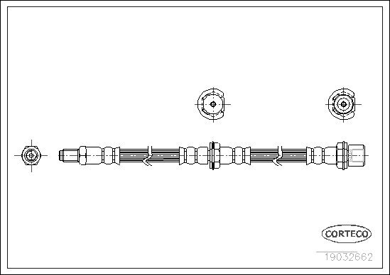 Bremsschlauch CORTECO 19032662