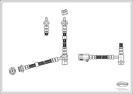 Bremsschlauch CORTECO 19033544