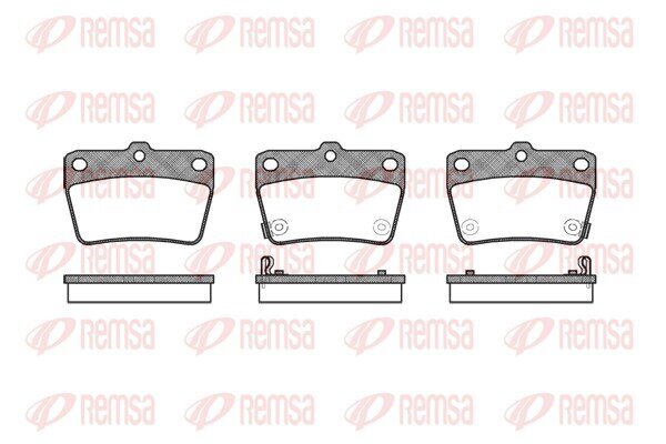 Bremsbelagsatz, Scheibenbremse REMSA 0839.02 Bild Bremsbelagsatz, Scheibenbremse REMSA 0839.02