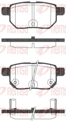 Bremsbelagsatz, Scheibenbremse REMSA 1286.22