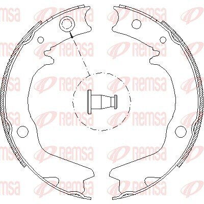 Bremsbacke, Feststellbremse REMSA 4702.00