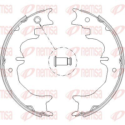 Bremsbacke, Feststellbremse REMSA 4727.00