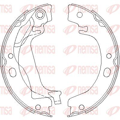 Bremsbacke, Feststellbremse REMSA 4753.00