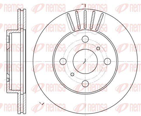 Bremsscheibe REMSA 6618.10