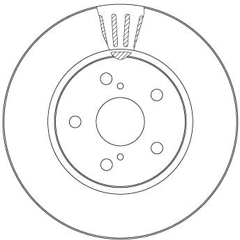 Bremsscheibe TRW DF6986S