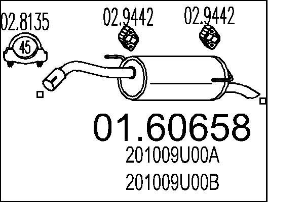 Endschalldämpfer MTS 01.60658