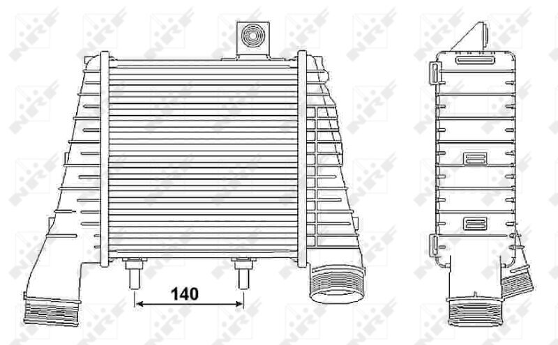 Ladeluftkühler NRF 30238 Bild Ladeluftkühler NRF 30238