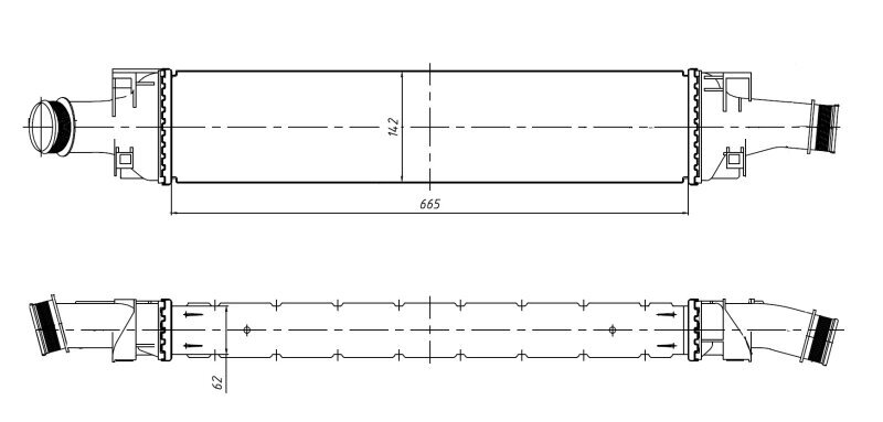 Ladeluftkühler NRF 309046