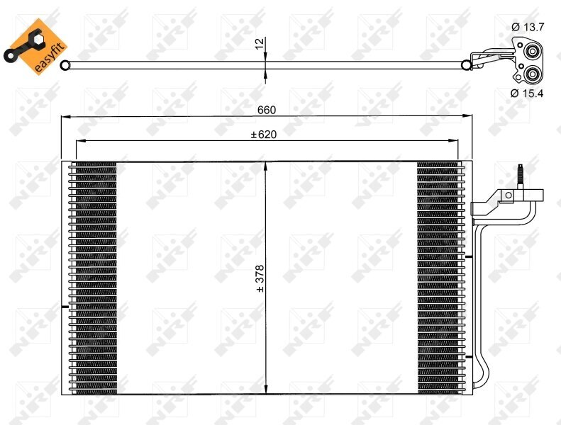 Kondensator, Klimaanlage NRF 35882