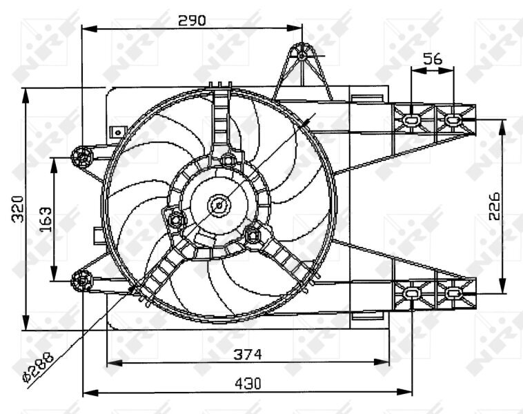 Lüfter, Motorkühlung 12 V NRF 47038 Bild Lüfter, Motorkühlung 12 V NRF 47038