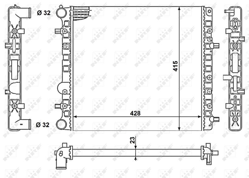 Kühler, Motorkühlung NRF 50140