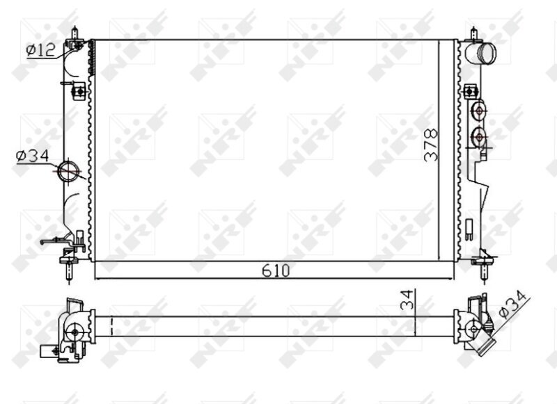 Kühler, Motorkühlung NRF 50563A