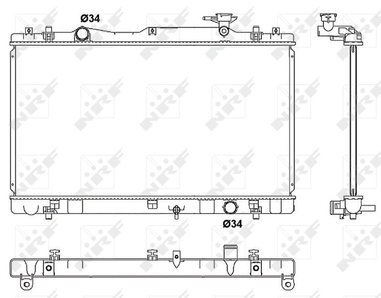 Kühler, Motorkühlung NRF 53062