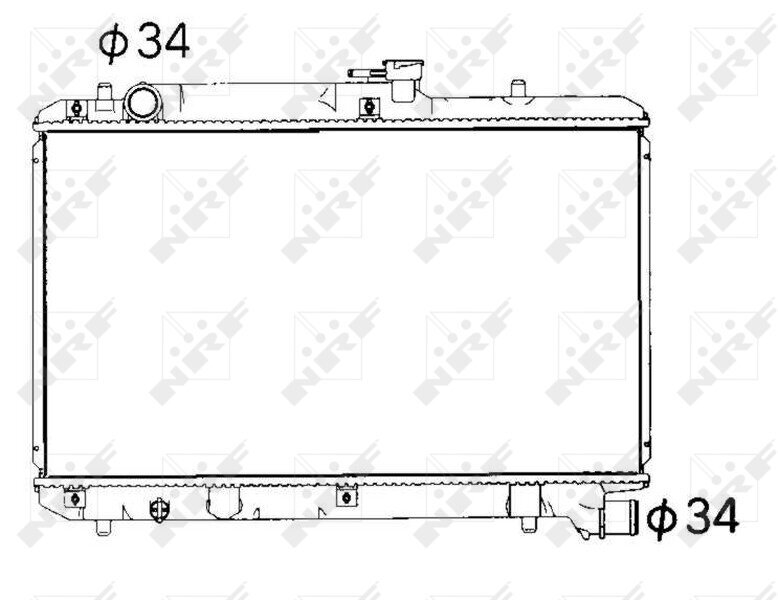 Kühler, Motorkühlung NRF 53351