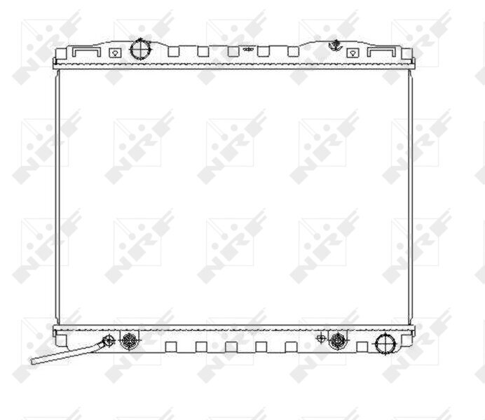 Kühler, Motorkühlung NRF 53366 Bild Kühler, Motorkühlung NRF 53366