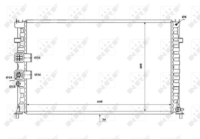 Kühler, Motorkühlung NRF 53842