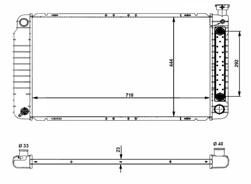 Kühler, Motorkühlung NRF 56012