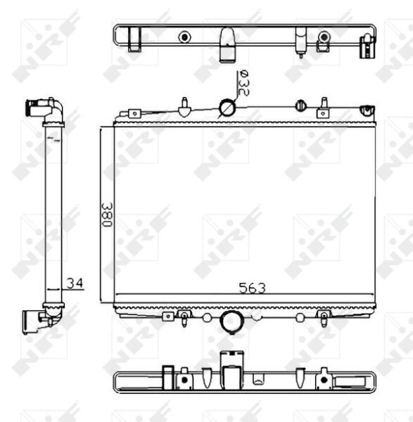 Kühler, Motorkühlung NRF 58303A