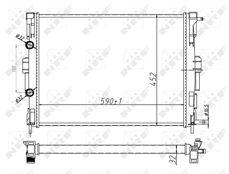 Kühler, Motorkühlung NRF 58329A