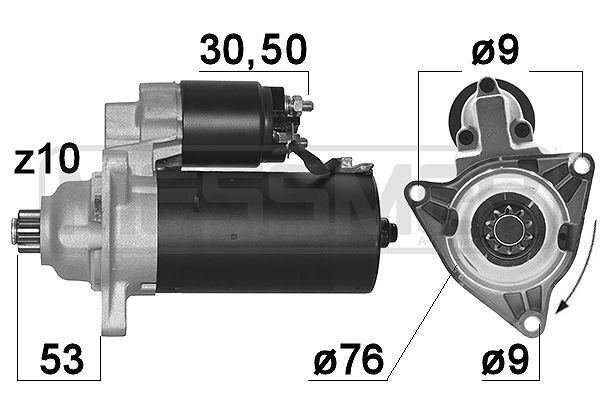 Starter 12 V 1,8 kW ERA 220085A