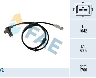 Sensor, Raddrehzahl FAE 78347