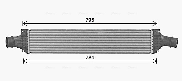 Ladeluftkühler AVA QUALITY COOLING AI4434