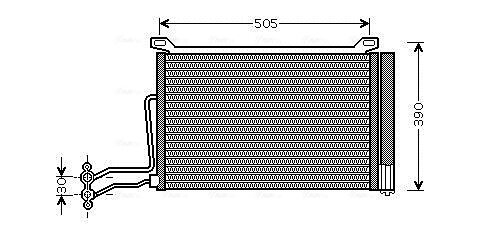 Kondensator, Klimaanlage AVA QUALITY COOLING BW5264D