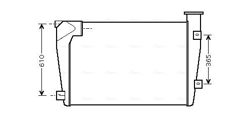 Ladeluftkühler AVA QUALITY COOLING ME4233