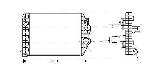 Ladeluftkühler AVA QUALITY COOLING MEA4198