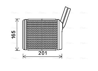 Wärmetauscher, Innenraumheizung AVA QUALITY COOLING OL6551