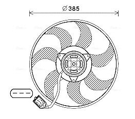 Lüfter, Motorkühlung 12 V AVA QUALITY COOLING OL7670