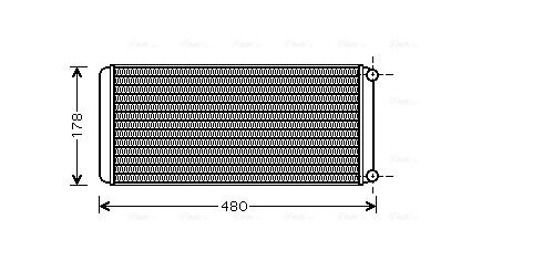 Wärmetauscher, Innenraumheizung AVA QUALITY COOLING RE6022