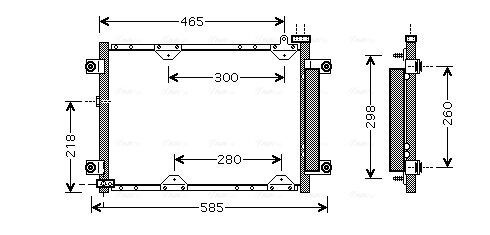 Kondensator, Klimaanlage AVA QUALITY COOLING SZ5075D Bild Kondensator, Klimaanlage AVA QUALITY COOLING SZ5075D